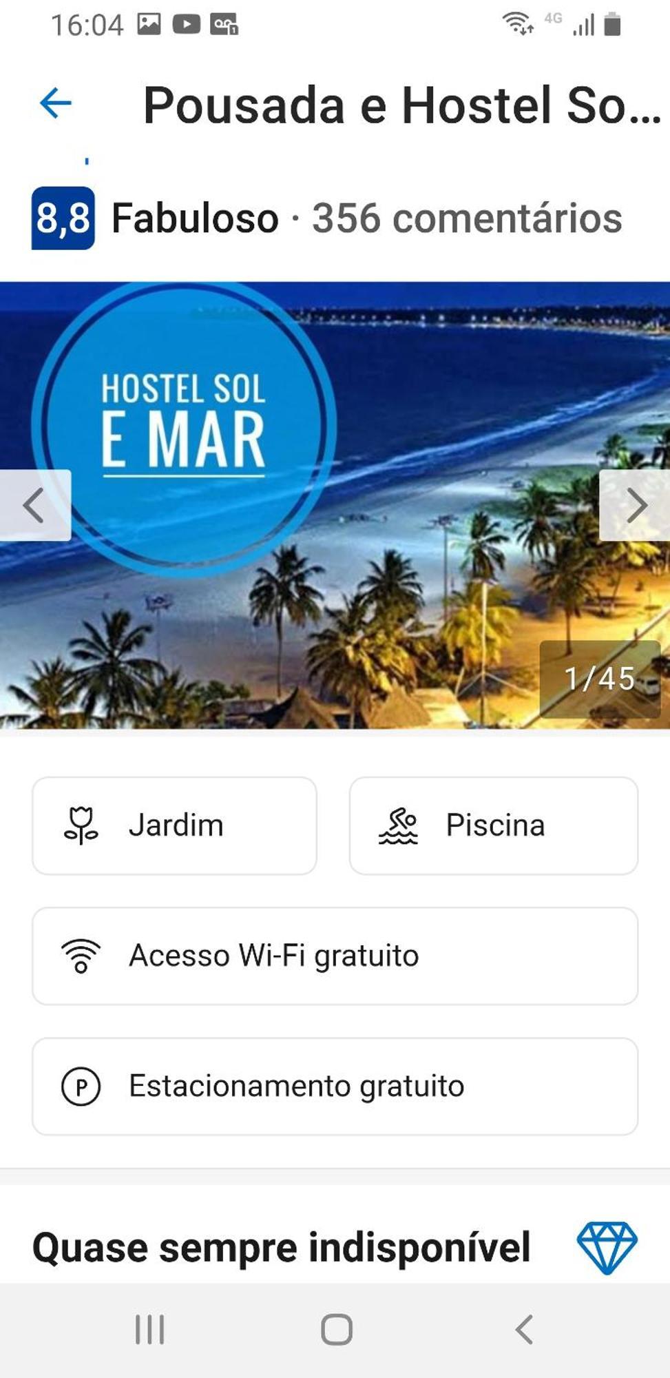 Hostel E Pousada Sol E Mar Joao Pessoa Exterior photo